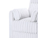 Embrace Swivel Accent Chair-White