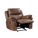 Ryland Glider Recliner- Brown
