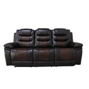 Nikko Sofa W/Pwr Fr-Brown