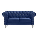 Emma Crystal Loveseat-Royal Blue