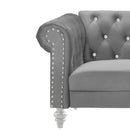 Emma Crystal Sofa-Gray
