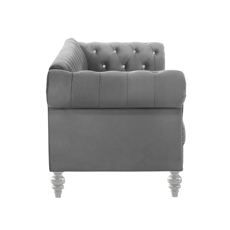 Emma Crystal Sofa-Gray