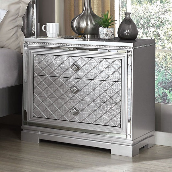 BELLETERRE Night Stand, Silver