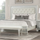 Stella Mia E.King & Queen Bed White & White