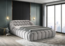 Newquay E.King & Queen Bed White, Grey, & Black