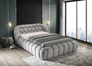 Newquay E.King & Queen Bed White, Grey, & Black