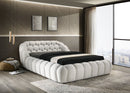 Newquay E.King & Queen Bed White, Grey, & Black