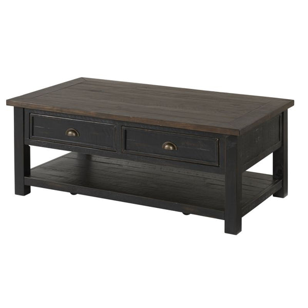 MONTEREY COFFEE TABLE, BLACK AND BROWN