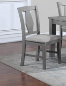 NAPA GRAY DINING CHAIR PAIR OF 2