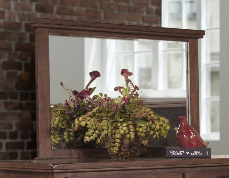 New Classic Furniture Cagney Mirror in Chestnut B594-060 image