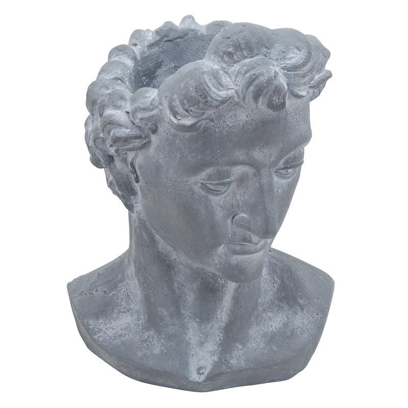 Resin, 21"h Apollo Bust, Gray image