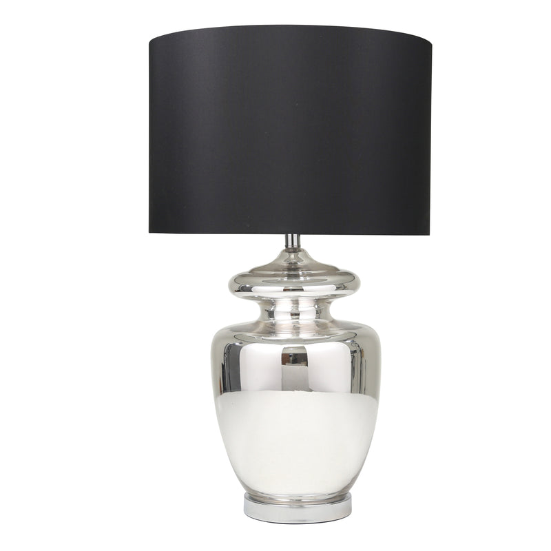 Glass 31" Urn Table Lamp, Silver image