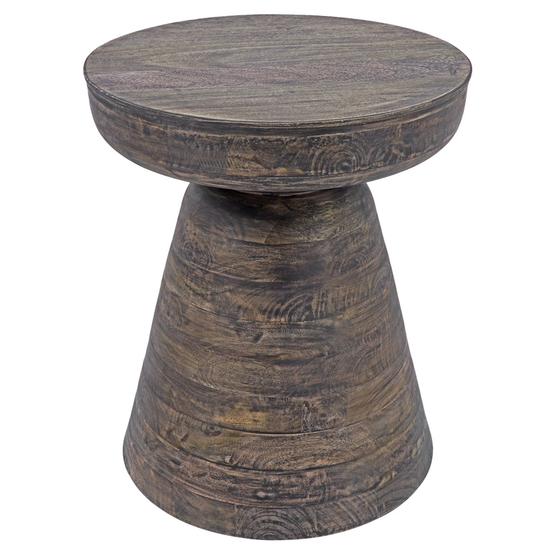 Wood, 19" Side Table, Dk Brown image