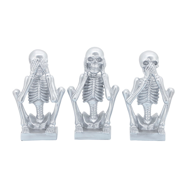 Res, S/3 No Evil Skeletons , Silver image