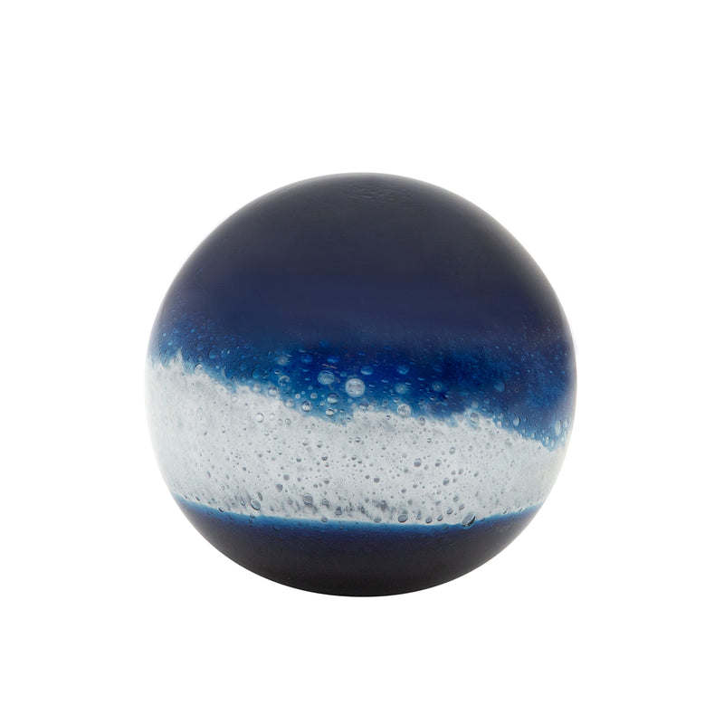 Glass, 4" Orb, Blue image