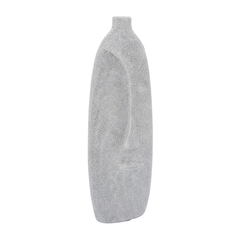 Cer, Scratched Face Vase, Silver image