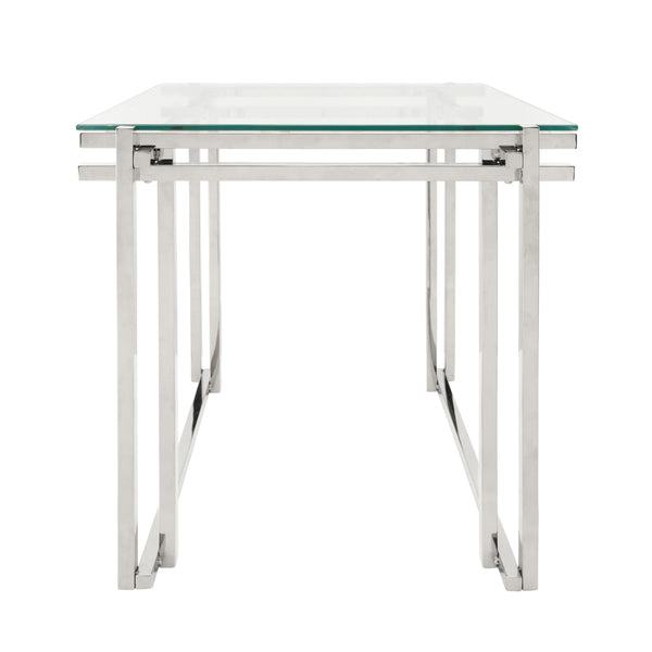 Metal 24" Side Table, Silver image