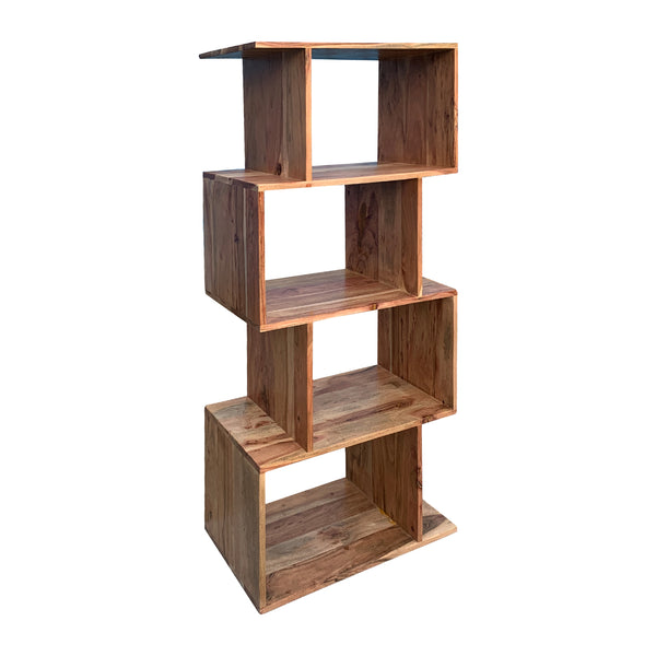 48" Wooden 4-tier Bookcase, Brown image
