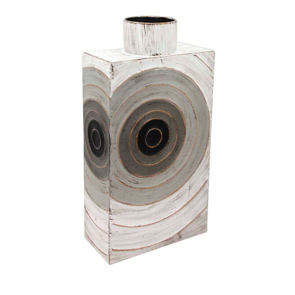 Gray Metal Box Vase 19.25" image