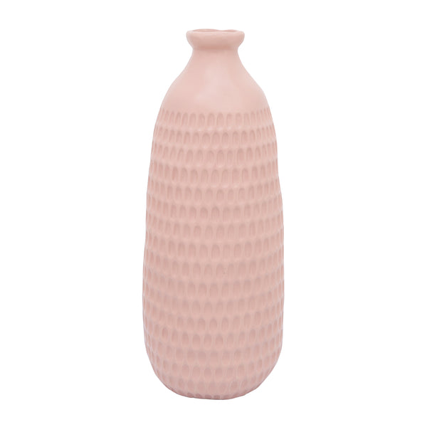16" Dimpled Vase, Blush image