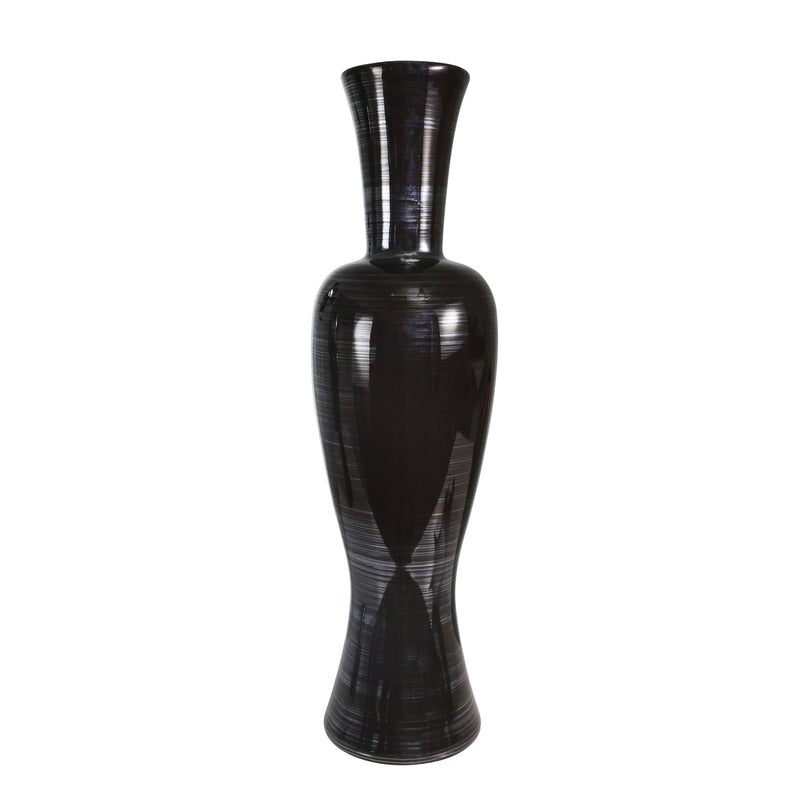 Ceramic 28" Vase, Pearl Black image