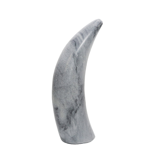 Marble 8"h Antler Deco, Gray image