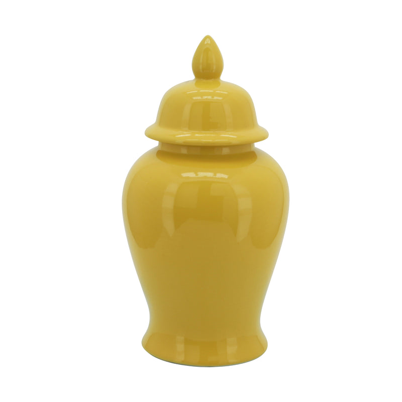 18" Temple Jar, Yellow image