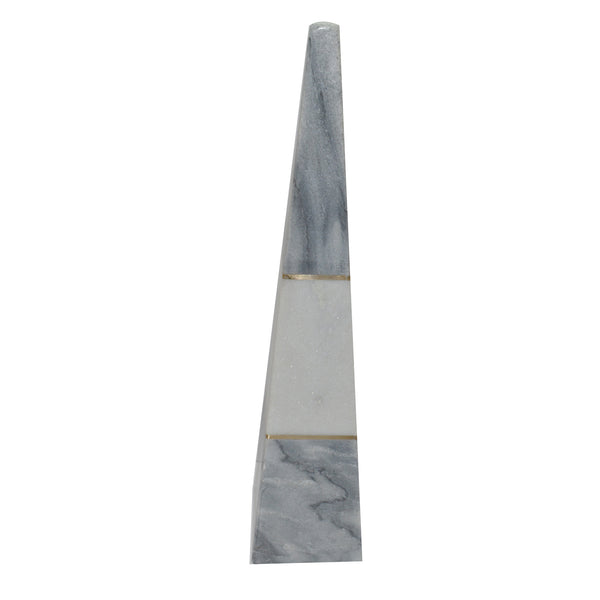 Marble 16"h Obelisk Tower, Gray image