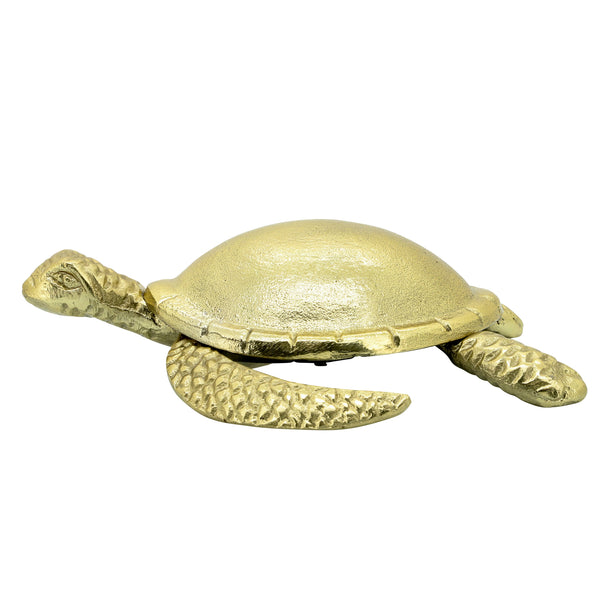 Metal 9" Turtle Table Accent, Gold image