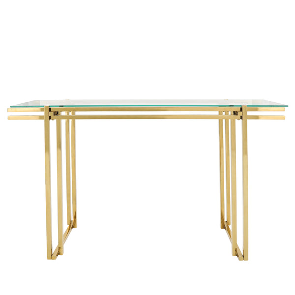 Stainless Steel Console Table, Gold image