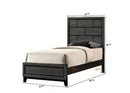 TWIN AKERSON GREY BED