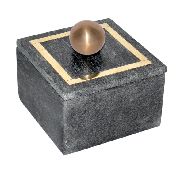 Marble, 5x5 Box - Knob, Black image
