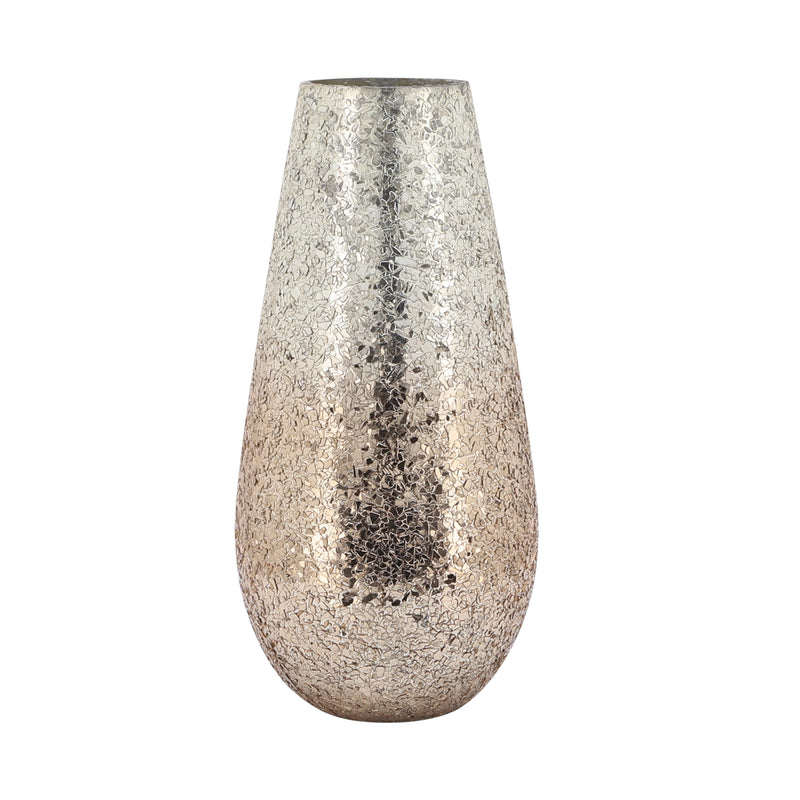 12" Crackled Vase, Champ Ombre image