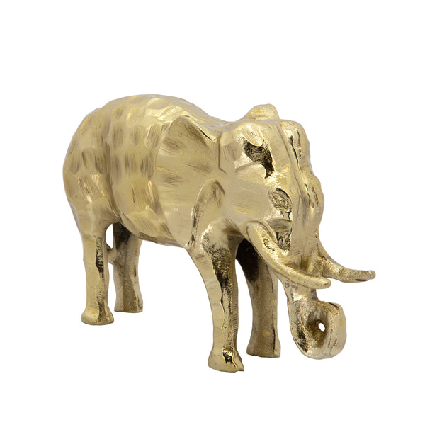 Metal 11" Elephant, Gold image