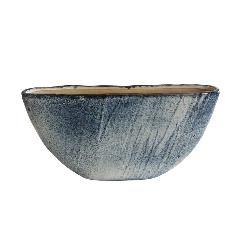 Ceramic 13" Vase, Blue image