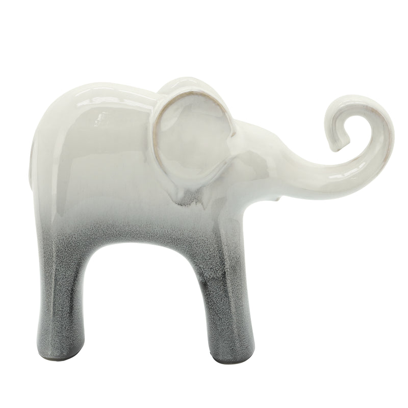 Cer, 12x9" Elephant, 2-tone Gray image