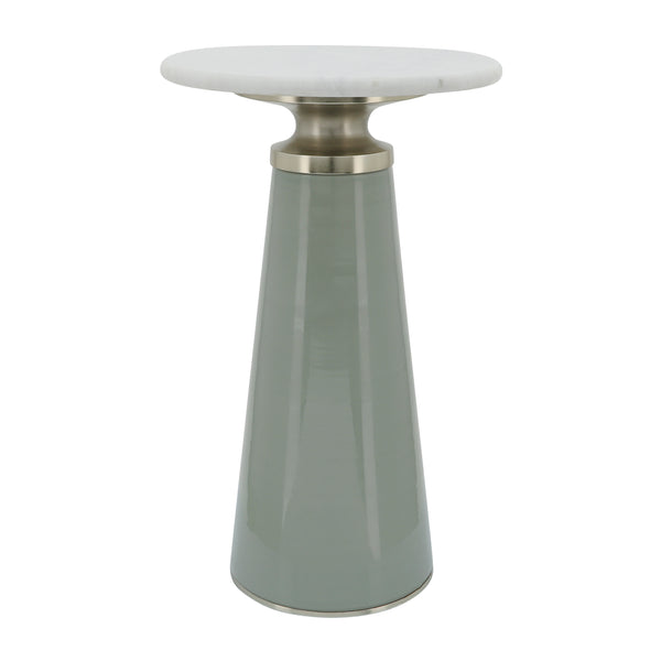 Marble Top, 21"h Nebular Side Table, Gray image