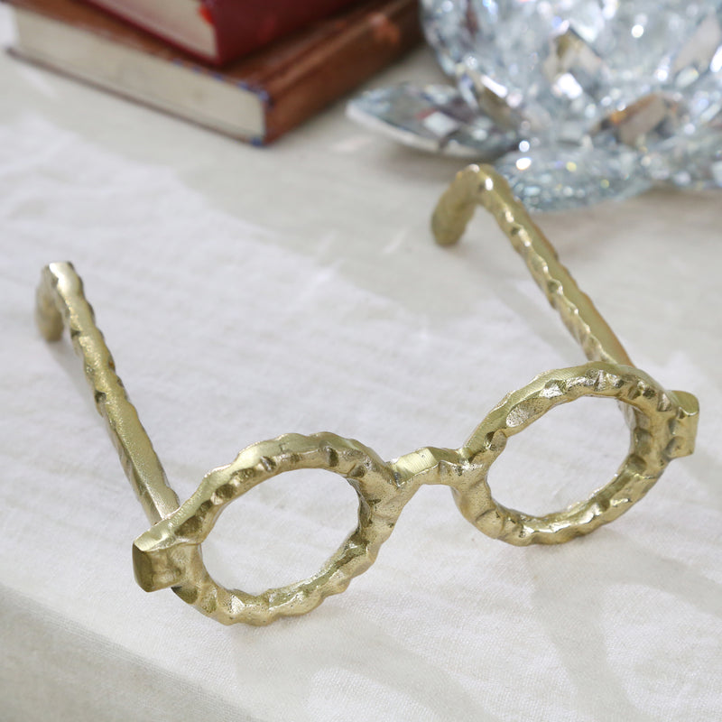 Aluminum Glasses Sculpture, Gold image