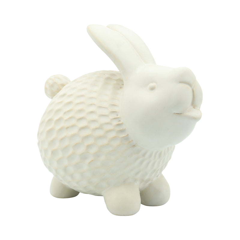 7"h Bunny Accent, White image