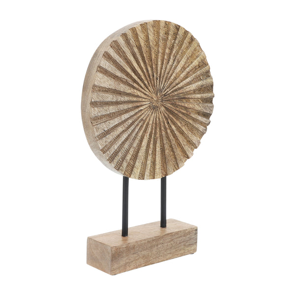Wood, 12'h Pinwheel Deco, Natural image
