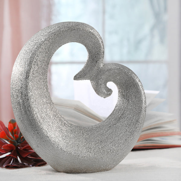 Ceramic 10" Sculpture, Silver image