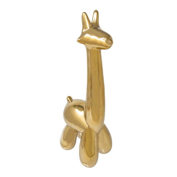 Gold Giraffe Balloon Animal image