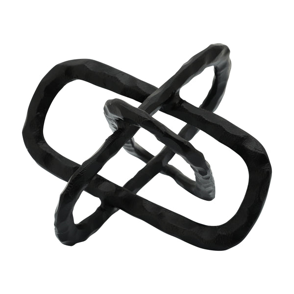 Metal 9" Oval Links, Black image
