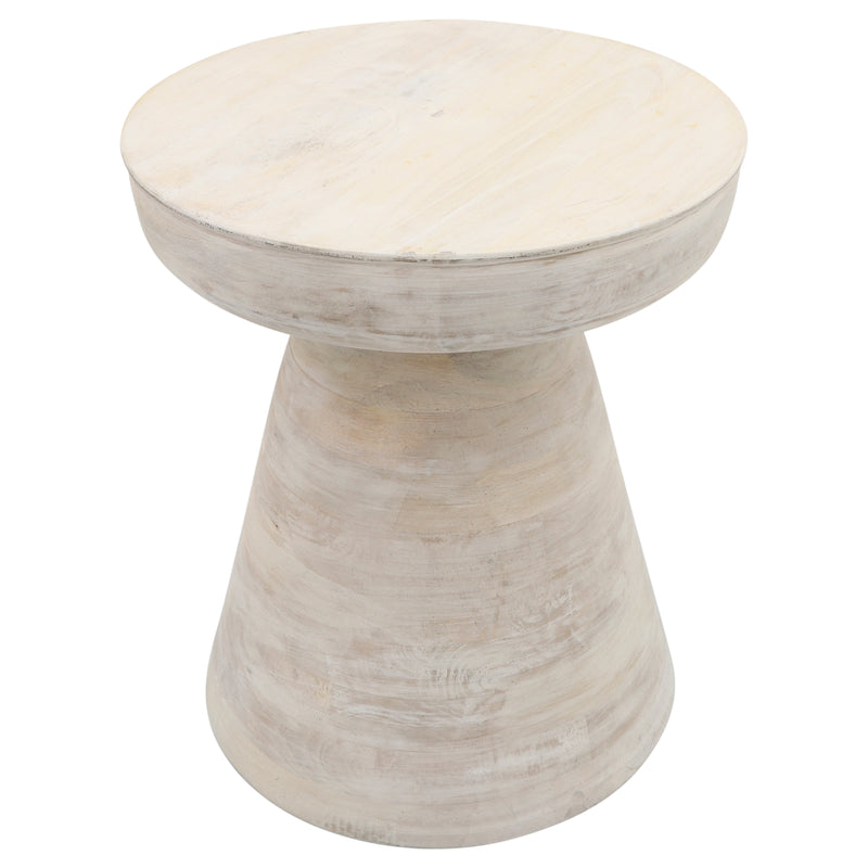 Wood, 19" Side Table, White image