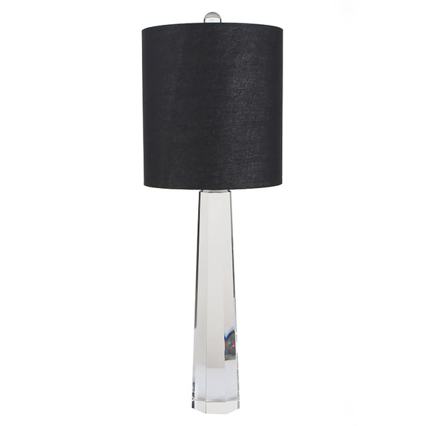 Crystal 32.75" Obelisk Table Lamp, Clear image