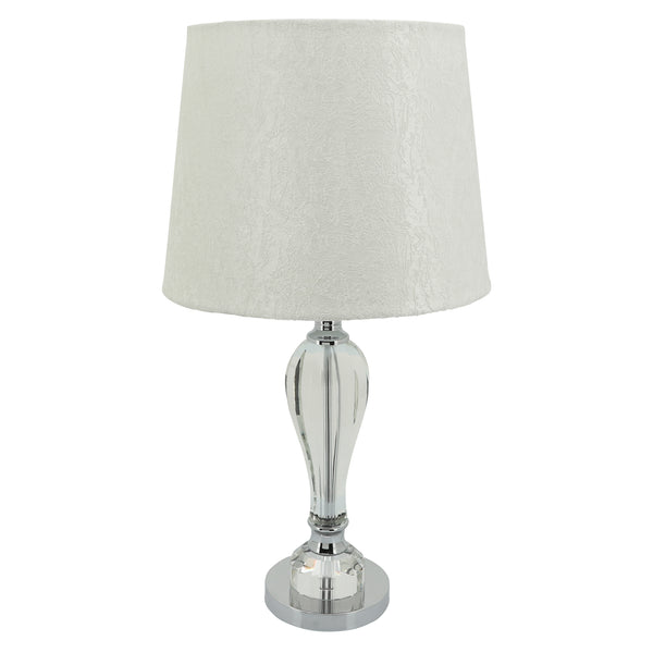 Crystal 23.75" Bulb Table Lamp, Clear image