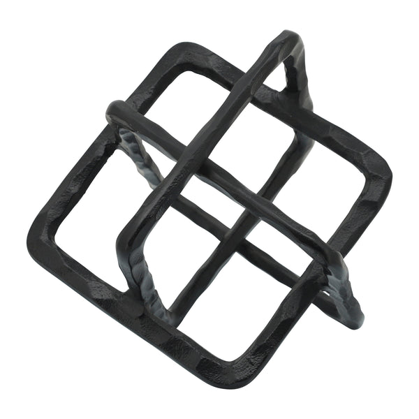 Metal 9" Square Links, Black image