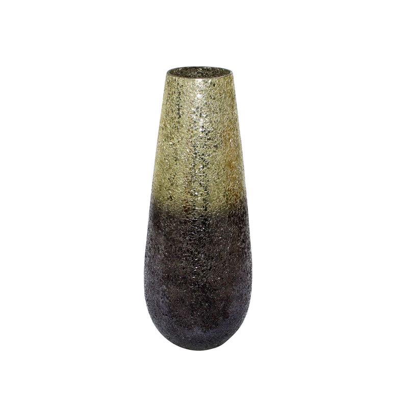 18" Crackled Vase, Plum Ombre image