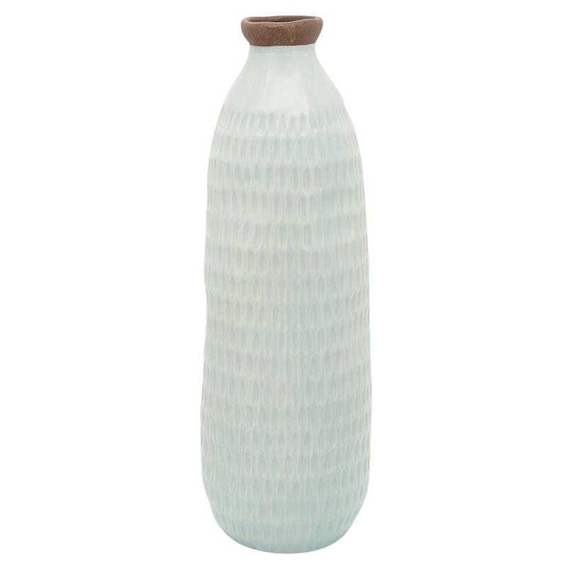 Cer, 24" Dimpled Vase, Sage image
