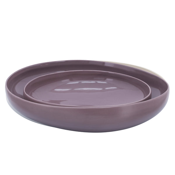 S/2 Organic Bowls 12/15", Lavander image